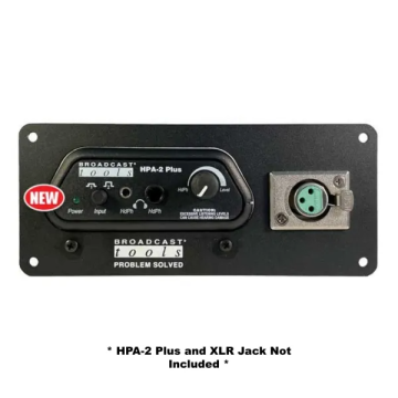 Broadcast Tools MP-S-XLR Mounting Panel Small with Xlr—turret