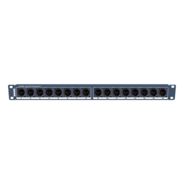 Broadcast Tools RJ-XLR-16M1RU 19” Rack Breakout Panel Converts 16 Male XLR