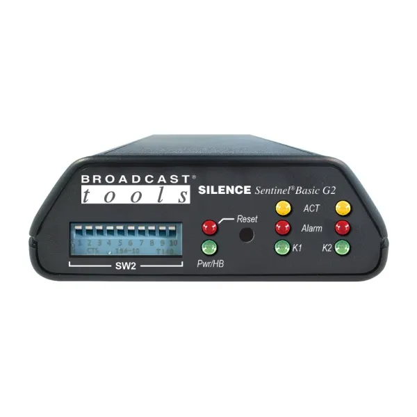 Broadcast Tools SILENCE-SENTINEL-BASIC-G2 Stereo or Dual Mono Silence Sensor
