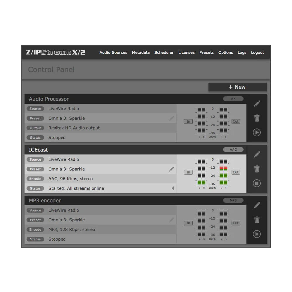 Telos Z/Ipstream X/2 Streaming Software Encoder for PC