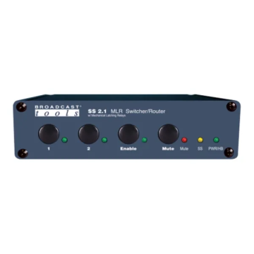 Broadcast Tools SS-2.1-MLR/BNC 2X1 Passive Switcher/Router