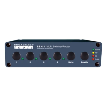 Broadcast Tools SS-4.1-MLR/RJ4X1 Passive Switcher/Router w/Mechanical