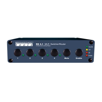 Broadcast Tools SS-4.1-MLR/TERM4X1 Passive Stereo Audio Switcher/Router