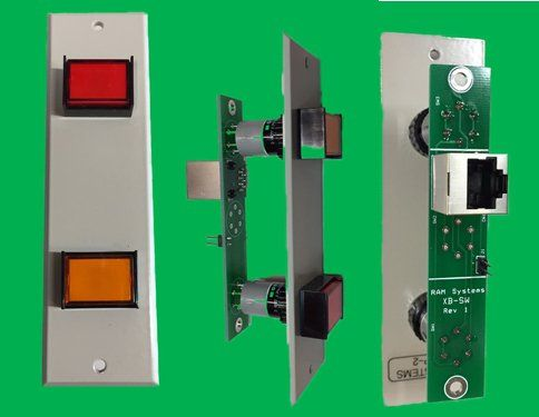 RAM DTCP-2-6V Dual Push Button Control Panel Wired to RJ45