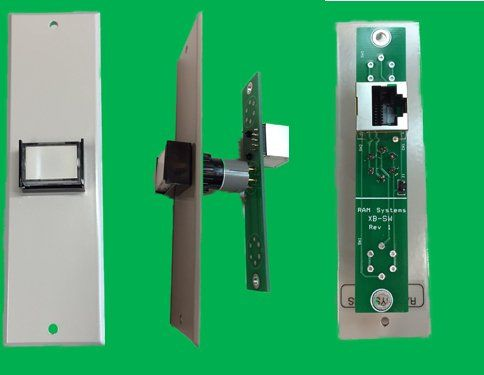 RAM DTCP-1-6V Single Push Button Control Panel Wired to RJ45