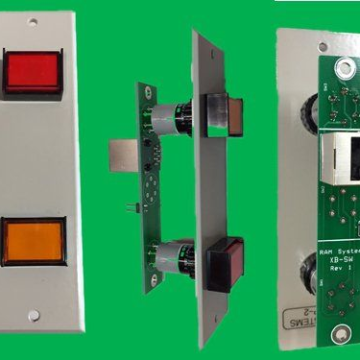 RAM DTCP-2-12V Dual Push Button Control Panel Wired to RJ45