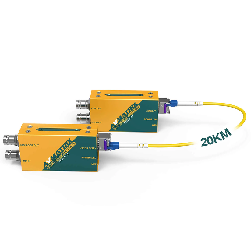 AVMATRIX FE1121 3G-SDI Fiber Optic Extender Kit-Receiver/Transmitter Set 20 - Image 2