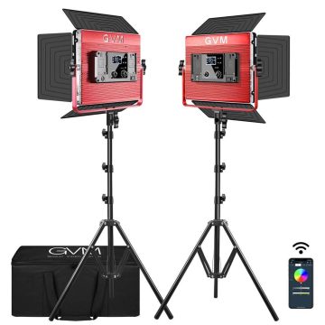 GVM 1200D RGB LED Studio Video Light Bi-Color Soft Light Panel