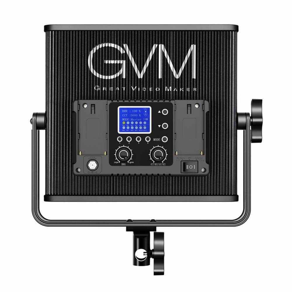 GVM 672S-B3L Bi-Color LED Video Light Panel 3 Light Kit Black - Image 4