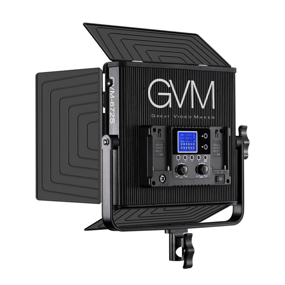 GVM 672S-B3L Bi-Color LED Video Light Panel 3 Light Kit Black - Image 5