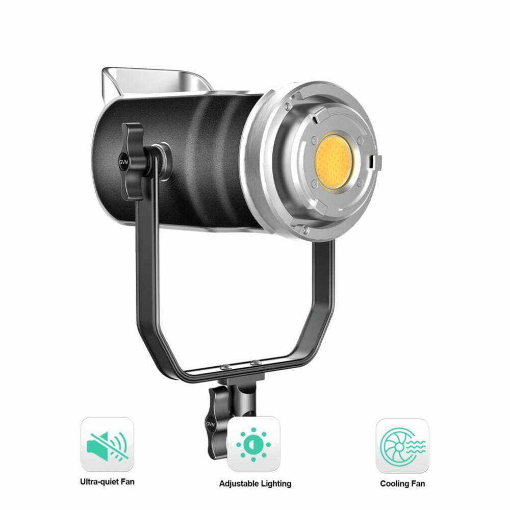 GVM SD200D-SET2 GVM SD200D Bi-Color LED Video Spotlight Kit - Image 2