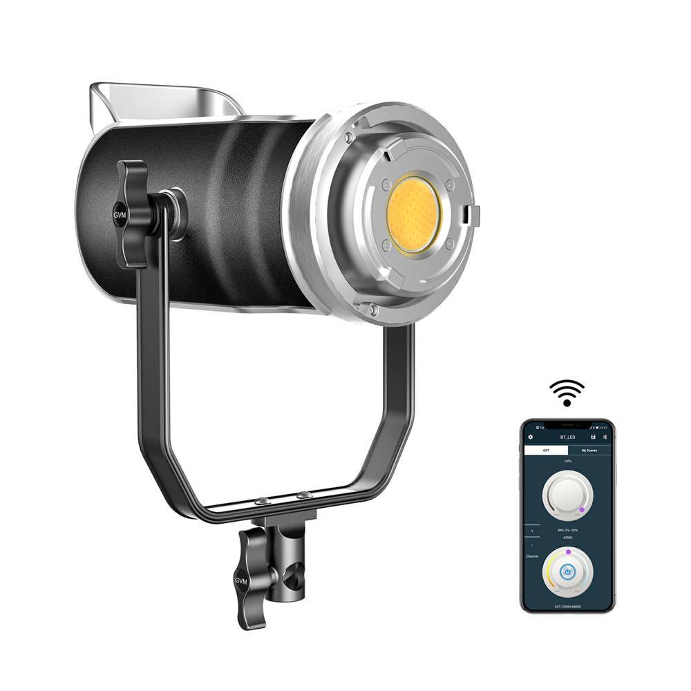 GVM SD200D-SET2 GVM SD200D Bi-Color LED Video Spotlight Kit - Image 3