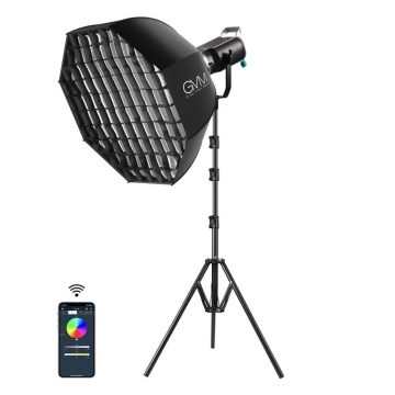 GVM SD200R-SET2 GVM SD200R RGB & Bi-Color LED Studio Video Spotlight Kit