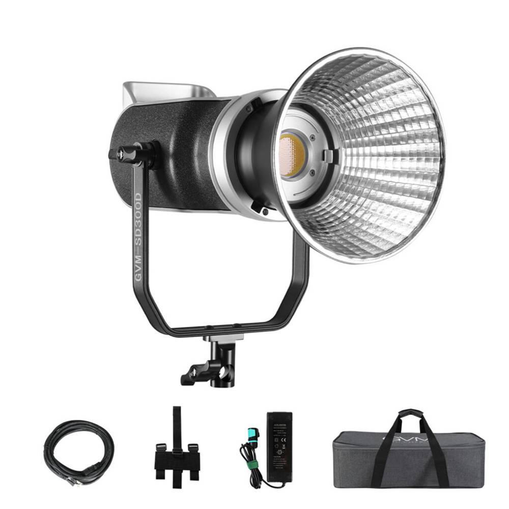 GVM SD300D Bi-Color LED High Power Video Spotlight - Image 2