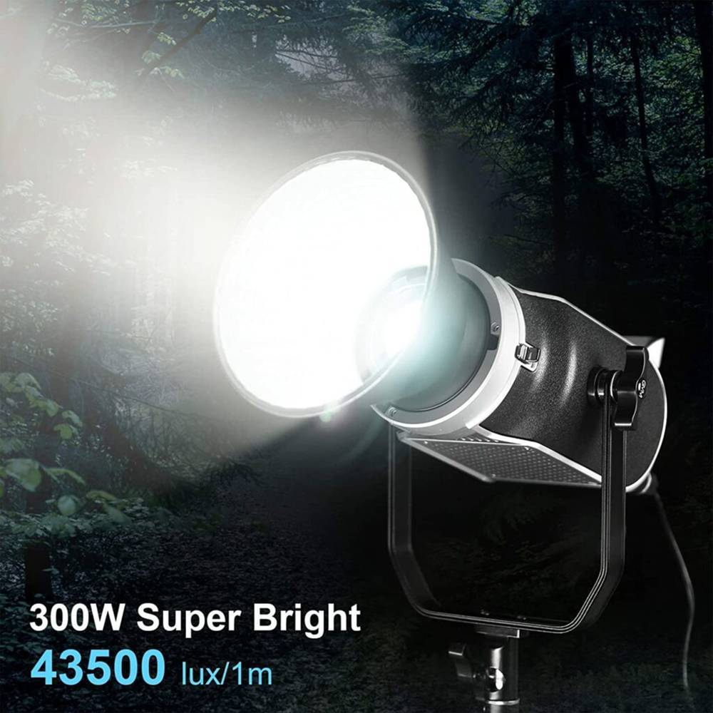 GVM SD300S-SET2 Daylight LED Video Light Kit with Lantern Softbox - Image 3
