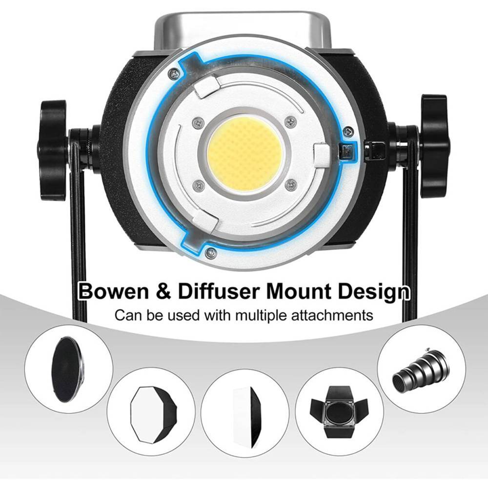 GVM SD300S-SET2 Daylight LED Video Light Kit with Lantern Softbox - Image 4