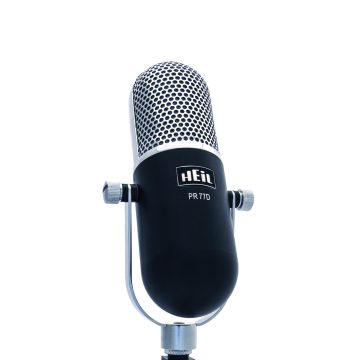 Heil PR77DBK Deco Series Dynamic Microphone with PR40 Element Black