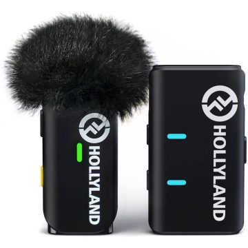 Hollyland LARK-M1 Solo-B All in One 1-PERSONS Wireless Microphone System