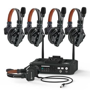 Hollyland Solidcom C1-PRO-HUB4S Full-Duplex 4-PERSON Noise Cancelling Headset