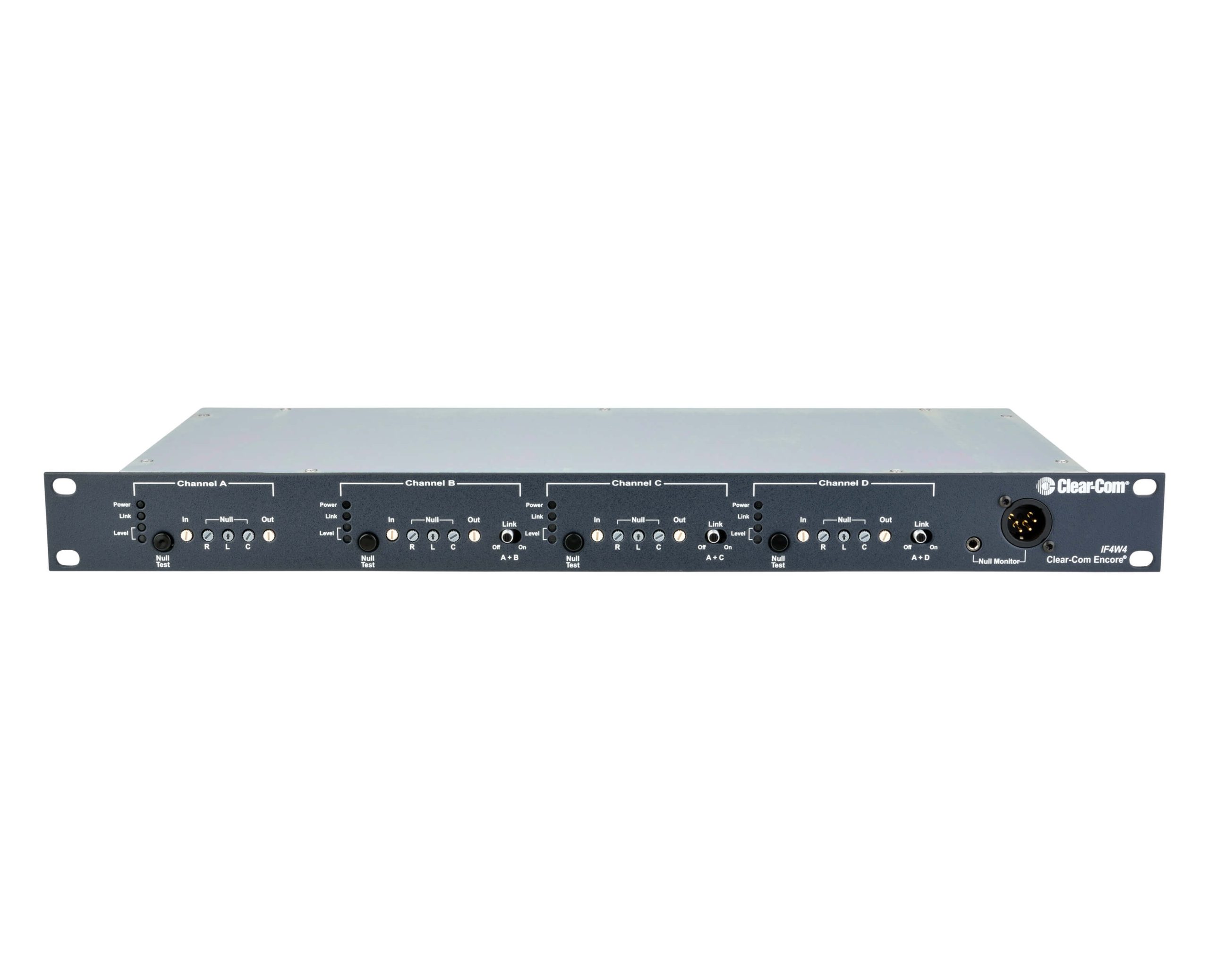 Clearcom IF4W4 Encore Interface: 4 Ch, 2-WIRE/ 4 Wire 1RU