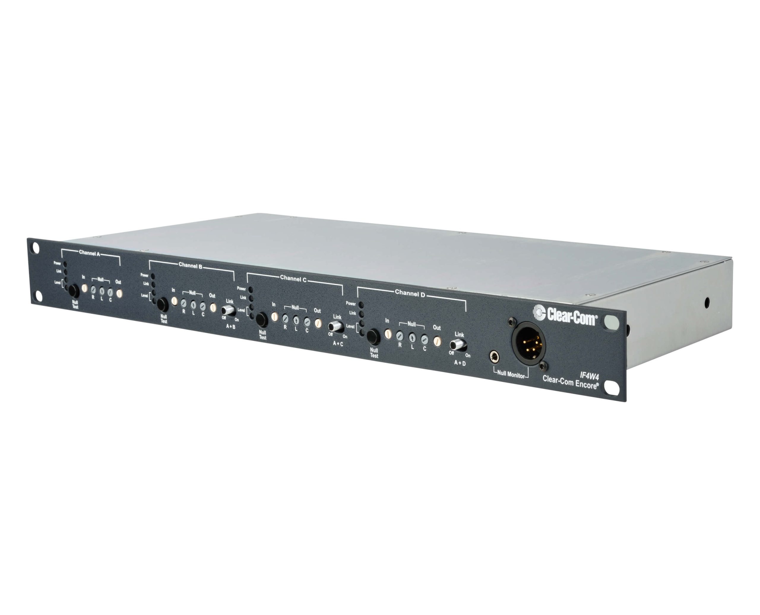 Clearcom IF4W4 Encore Interface: 4 Ch, 2-WIRE/ 4 Wire 1RU - Image 3