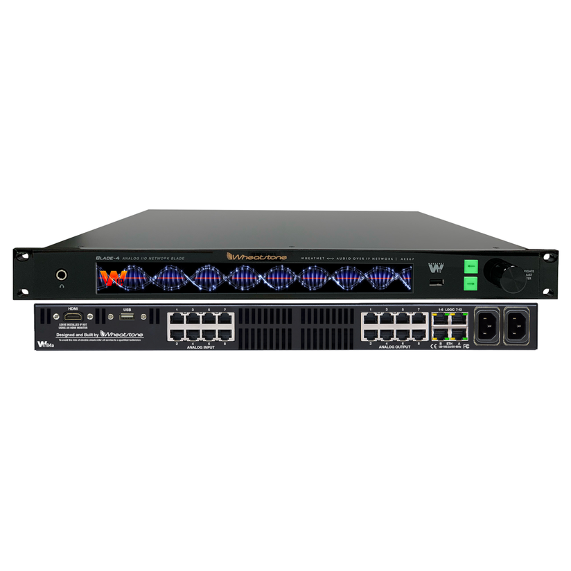 Wheatstone IP88-4A Blade 4 Analog I/O Blade-8 ST Analog Inputs X 8 At.analog
