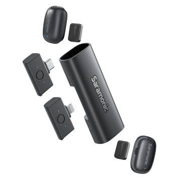 Saramonic Air SE 02 Dual Wireless Mic Kit with USB-C & Lightning Receivers
