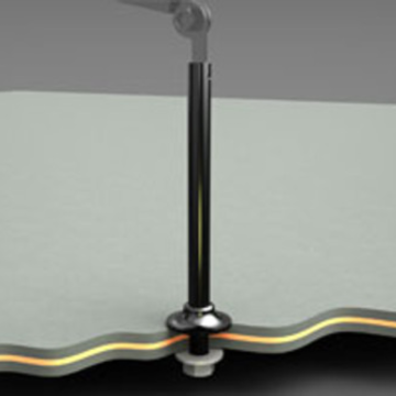 RAM MBR-12 12" Mic Boom Riser with Hollow Tube for Mic Cable
