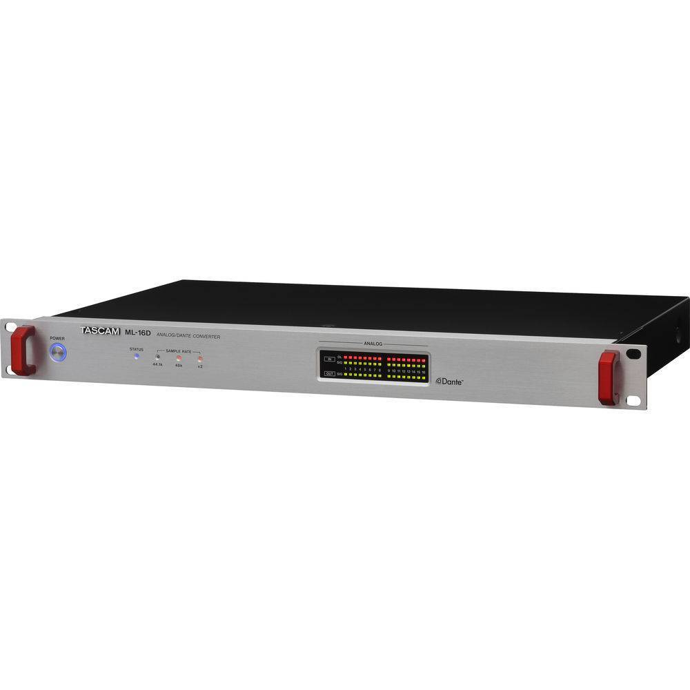 TASCAM ML-16D Dante/Analog Converter 16 Channel Analoh Line in and 16 Analog