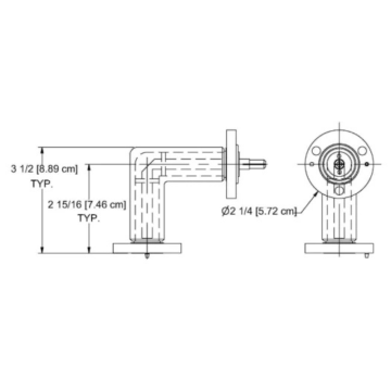 MYAT 101-021 90 Degree Elbow Flanged Reinforced Inside and Outside