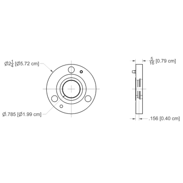 MYAT 101-008 7/8" Fixed Flange ( Catalog PG 8)