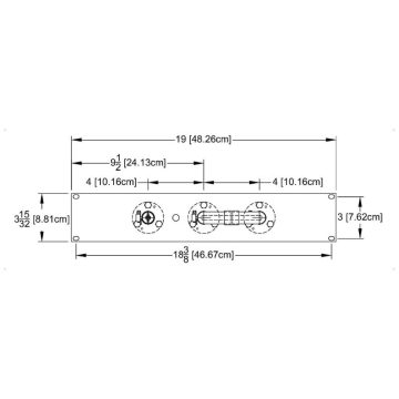 MYAT 101-138-3 7/8 " Patch Panel 3 Pole, with 1 ' U ' Link