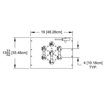 "MYAT 101-138-7 7/8 " Patch Panel 7 Pole