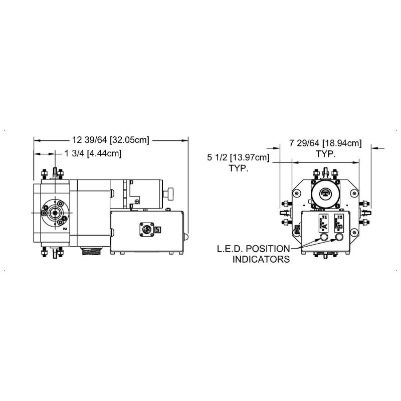 MYAT 101-180-1 7/8" Coaxial Transfer Switch, 115 Vac 12VDC