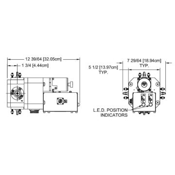 MYAT 101-180-2 7/8" Coaxial Transfer Switch, 115 Vac 24VDC