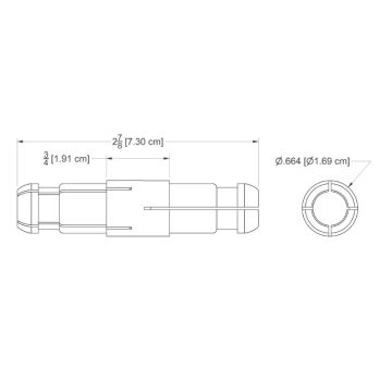 MYAT 201-019 1 5/8" Inner Conductor Connector (bullet)