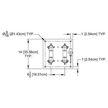 MYAT 201-138-4 RF Patch Panel 1-5/8 " 4 Pole