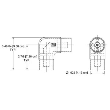 MYAT 211-025 Aluminum 90 Elbow Unflanged Catalog PG.22 )
