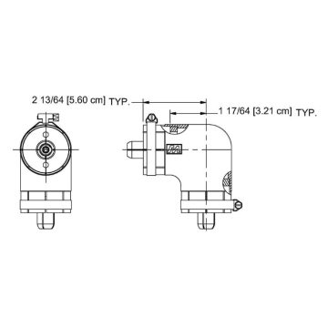 MYAT 211-026 1 5/8" 50 Ohm Aluminum Elbow