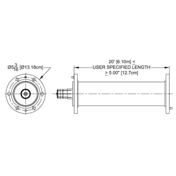 MYAT 301-002-96 Line Assembly 8 FT Flanged