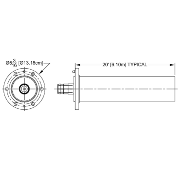 MYAT 301-006 Line Assembly 20 FT Flanged One End Only