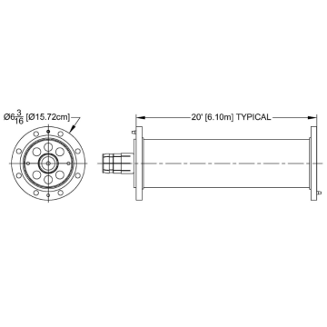 MYAT 401-001 Line Assembly 20 FT Flanged
