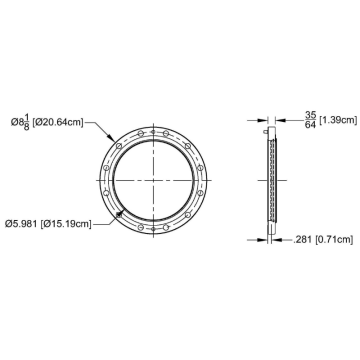 MYAT 601-008 Fixed Flange 6-1/8 " ( Catalog PPG.67 )