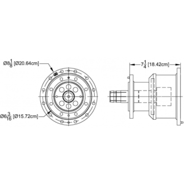 MYAT 601-067 Reducer, 6 1/8” to 4 1/16” 50 Ohm (catalog Pg. 73)