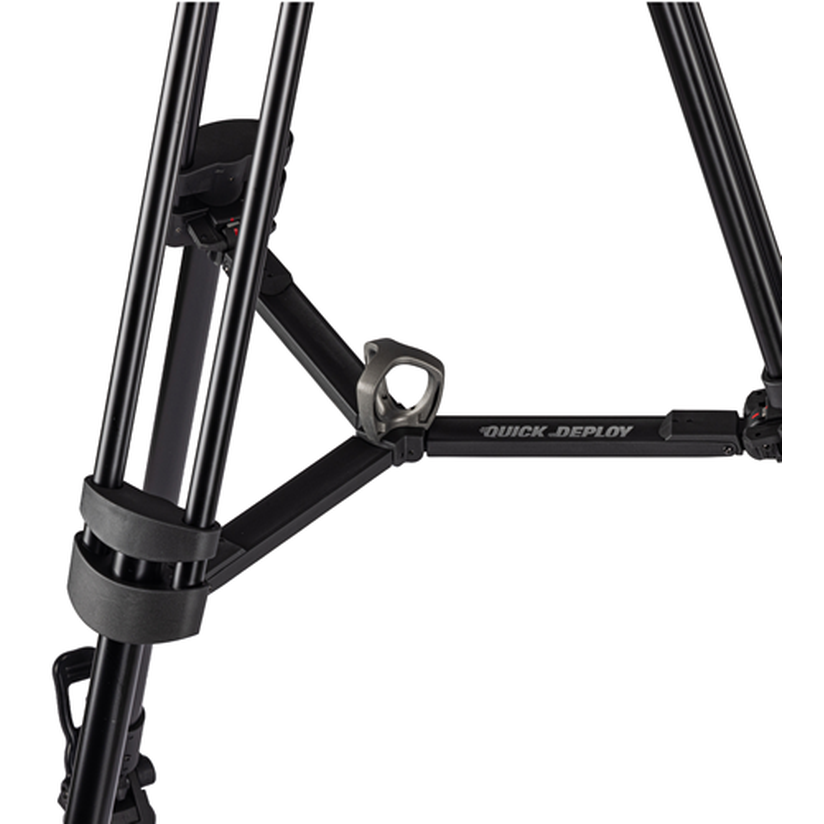 Libec Q50B Quick Deploy Tripod with 100mm Bowl, Aluminum, 2-Stage - Image 5