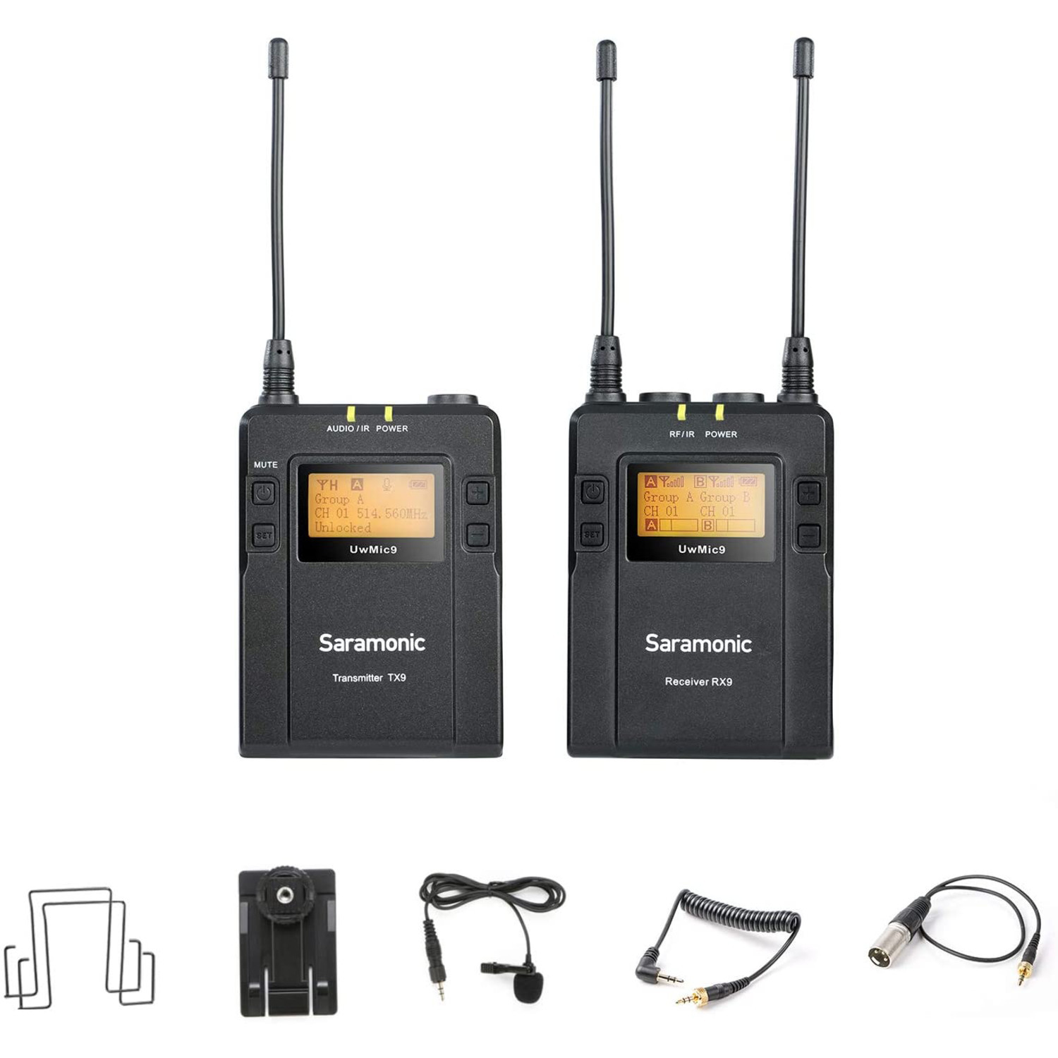 Saramonic UwMic9 RX9+TX9 UHF Wireless Lavalier System