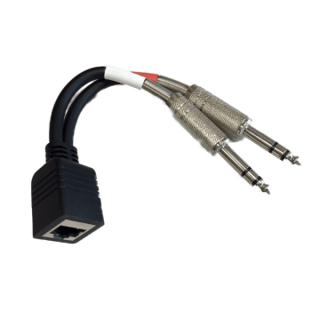 RAM RJ45F D1/4"TRSM Female RJ45 to Dual 1/4" TRS Male