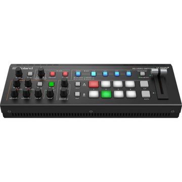 Roland V-1HD Plus HD Video Switcher β 4 Channel HDMI w/ 2XLR and Dsk