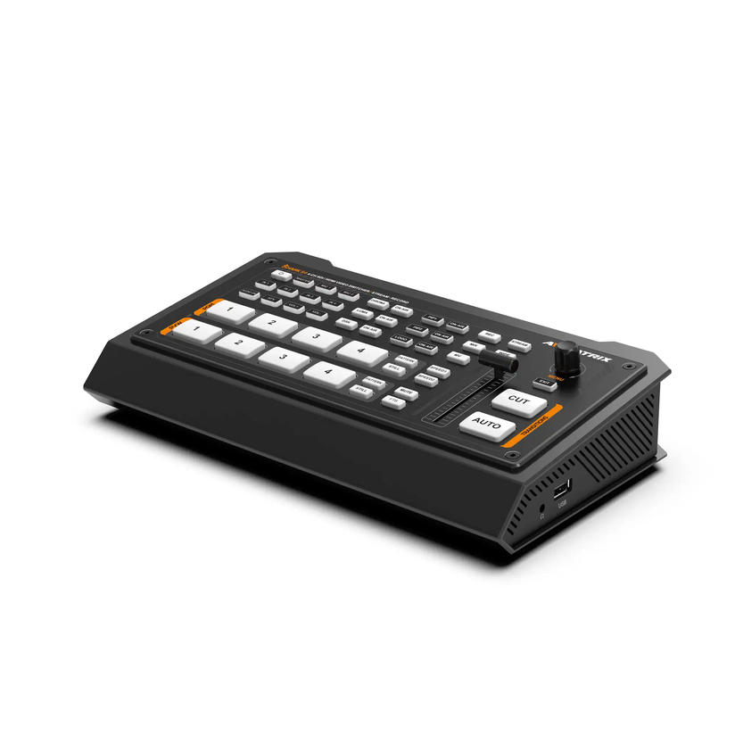 AVMATRIX SHARK-S4 4-Channel SDI/HDMI Portable Video Switcher for Streaming