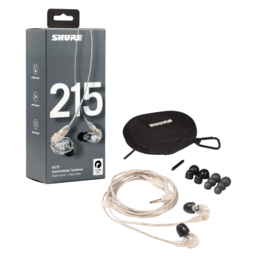 Shure SE215-CL Sound Isolating Earphones Dynamic Microdriver